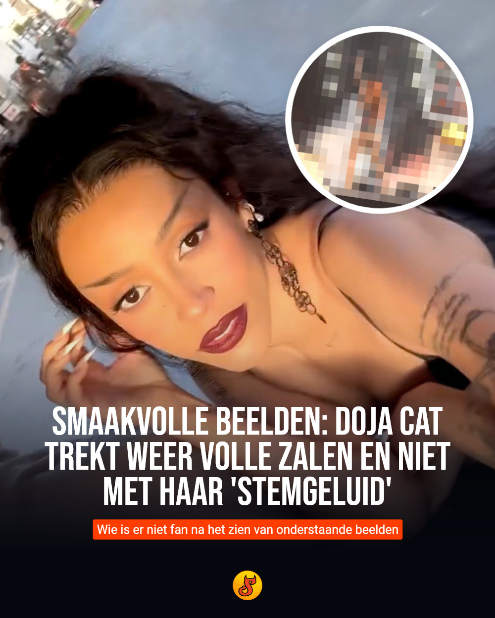 Smaakvolle beelden: Doja Cat trekt weer volle zalen en niet met haar 'stemgeluid'
