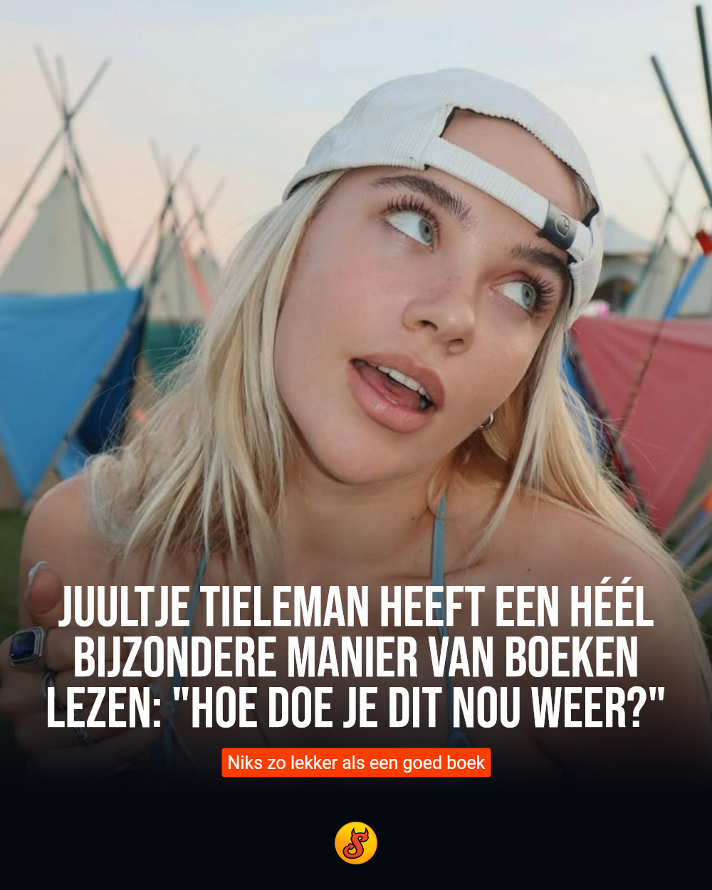Juultje Tieleman heeft een héél bijzondere manier van boeken lezen: "Hoe doe je dit nou weer?"