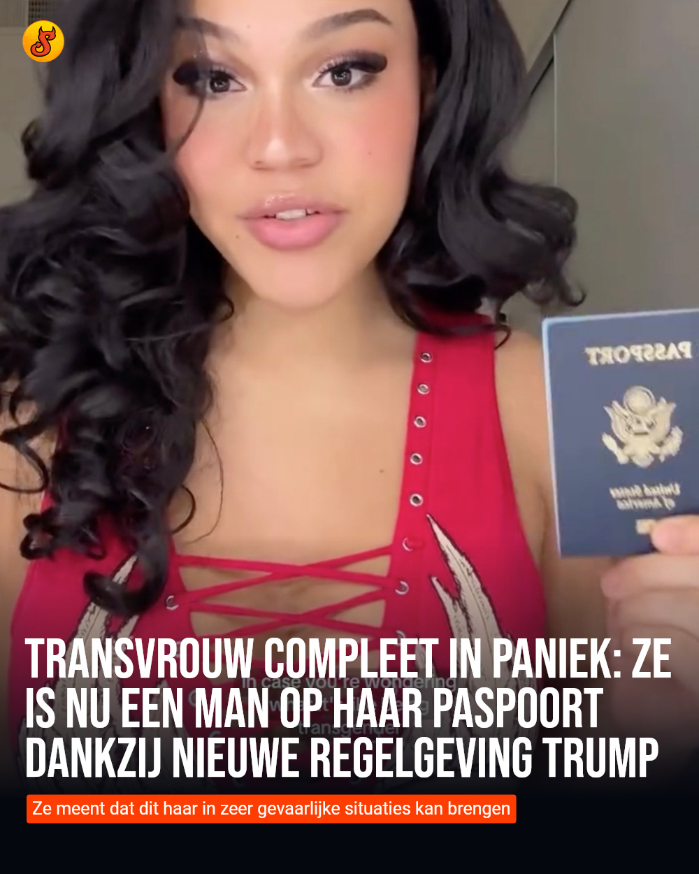 Transvrouw compleet in paniek: Ze is nu een man op haar paspoort dankzij nieuwe regelgeving Trump