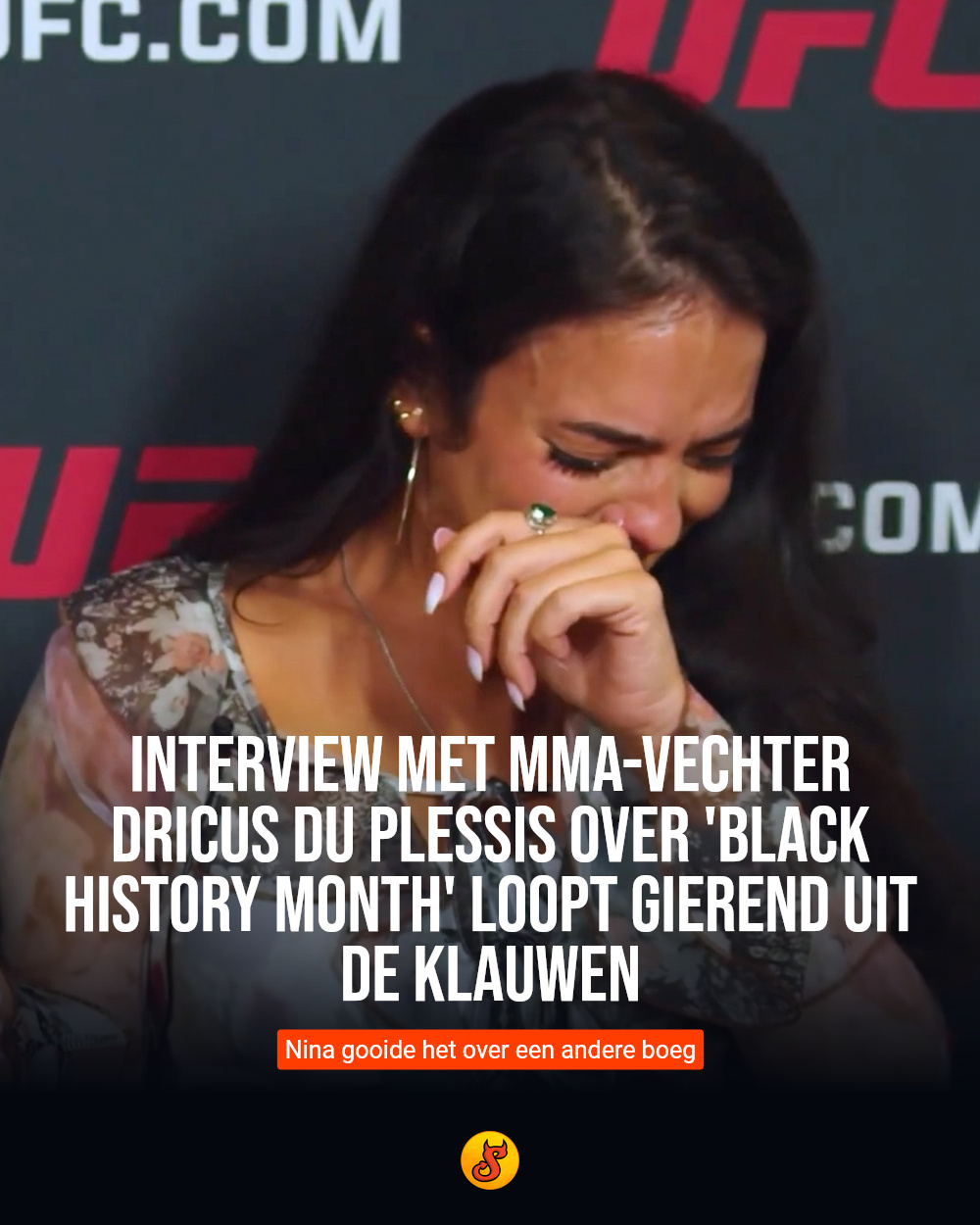 Interview met MMA-vechter Dricus du Plessis over 'Black History Month' loopt gierend uit de klauwen