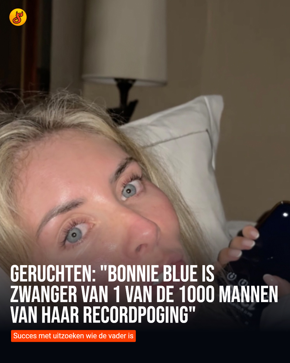 Geruchten: "Bonnie Blue is zwanger van 1 van de 1000 mannen van haar recordpoging"