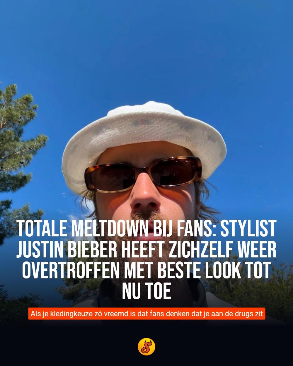 Totale meltdown bij fans: stylist Justin Bieber heeft zichzelf weer overtroffen met beste look tot nu toe