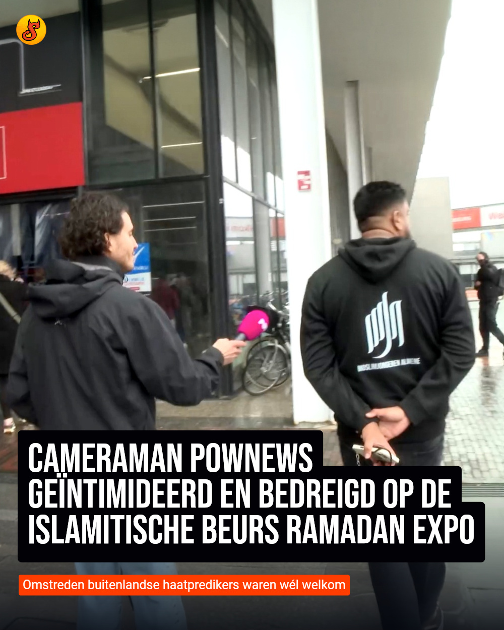 Cameraman PowNews geïntimideerd en bedreigd op de Islamitische beurs Ramadan Expo