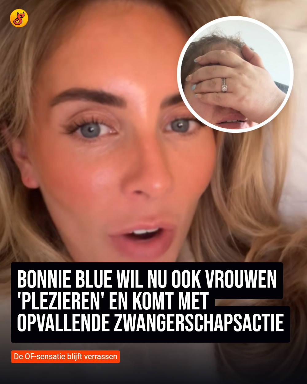 Bonnie Blue wil nu ook vrouwen 'plezieren' en komt met opvallende zwangerschapsactie