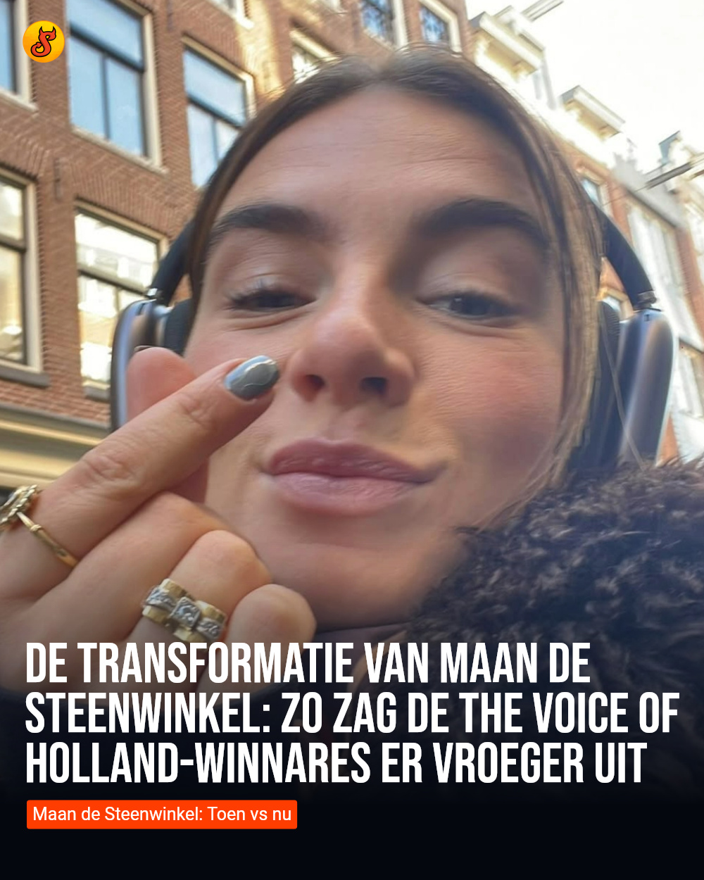 De transformatie van Maan de Steenwinkel: zo zag de The Voice Of Holland-winnares er vroeger uit