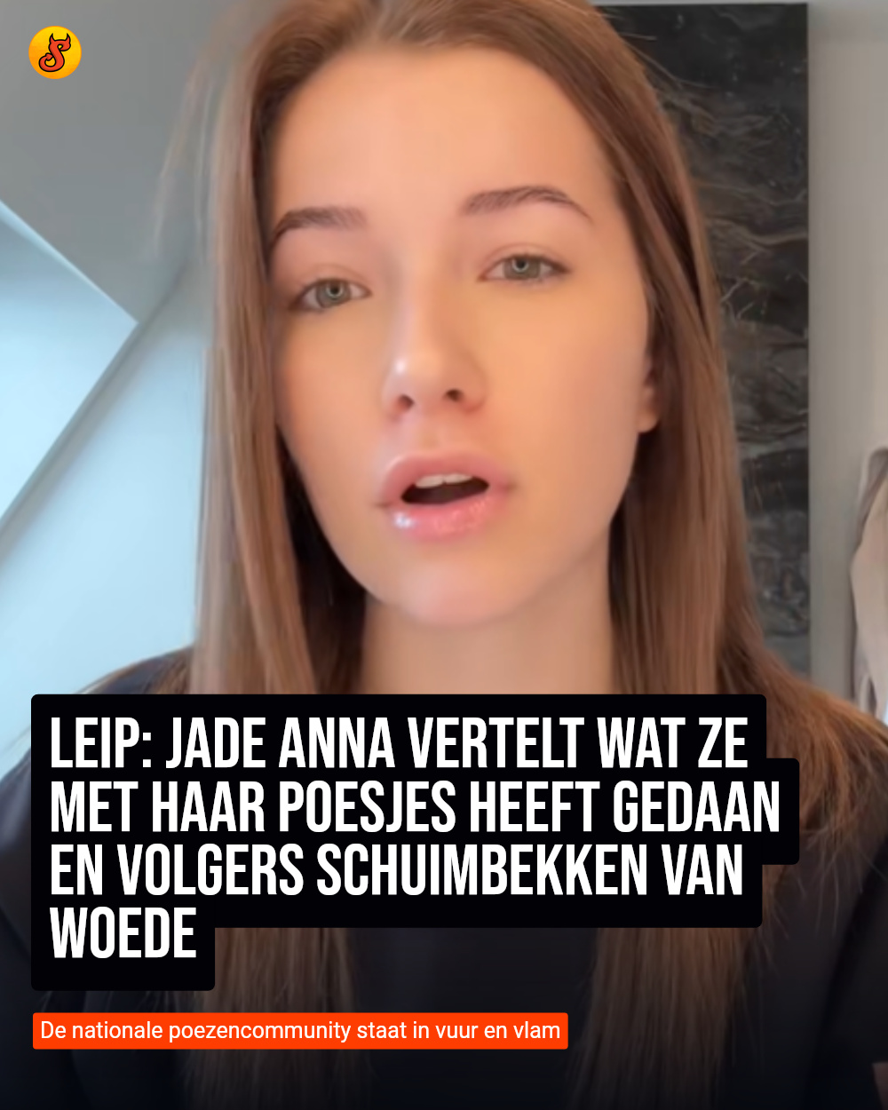 Leip: Jade Anna vertelt wat ze met haar poesjes heeft gedaan en volgers schuimbekken van woede