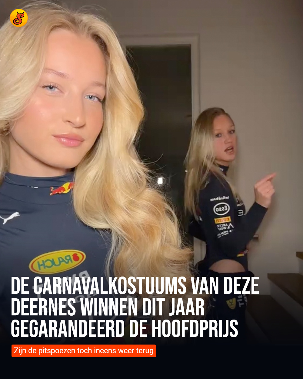 De carnavalkostuums van deze deernes winnen dit jaar gegarandeerd de hoofdprijs