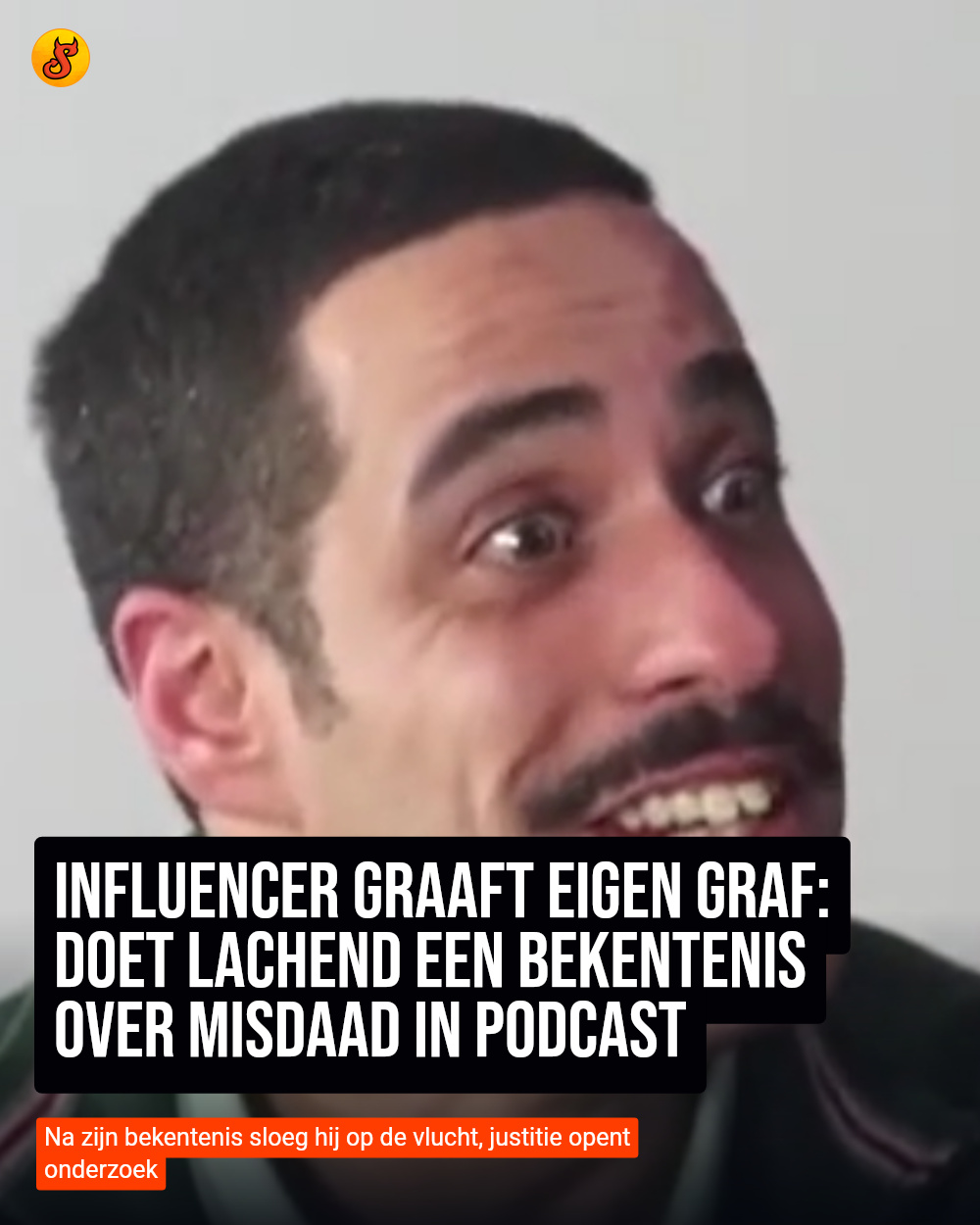 Influencer graaft eigen graf: Doet lachend een bekentenis over misdaad in podcast