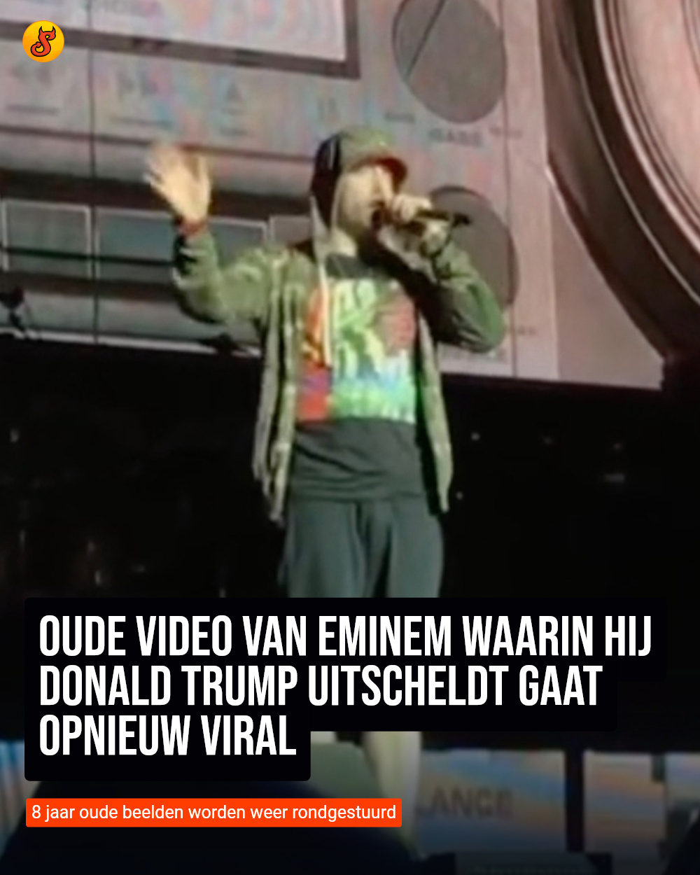 Oude video van Eminem waarin hij Donald Trump uitscheldt gaat opnieuw viral