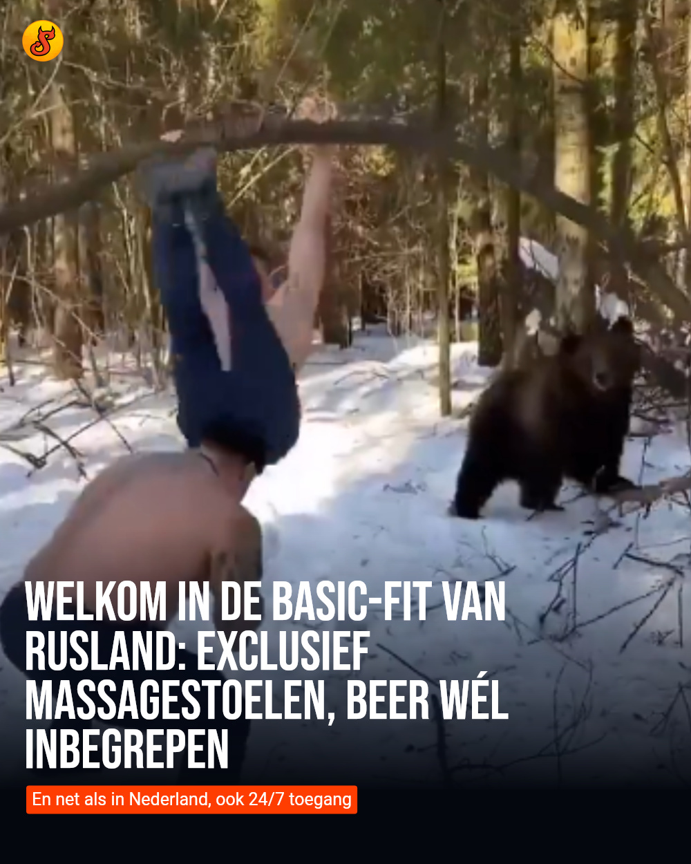 Welkom in de Basic-Fit van Rusland: Exclusief massagestoelen, beer wél inbegrepen
