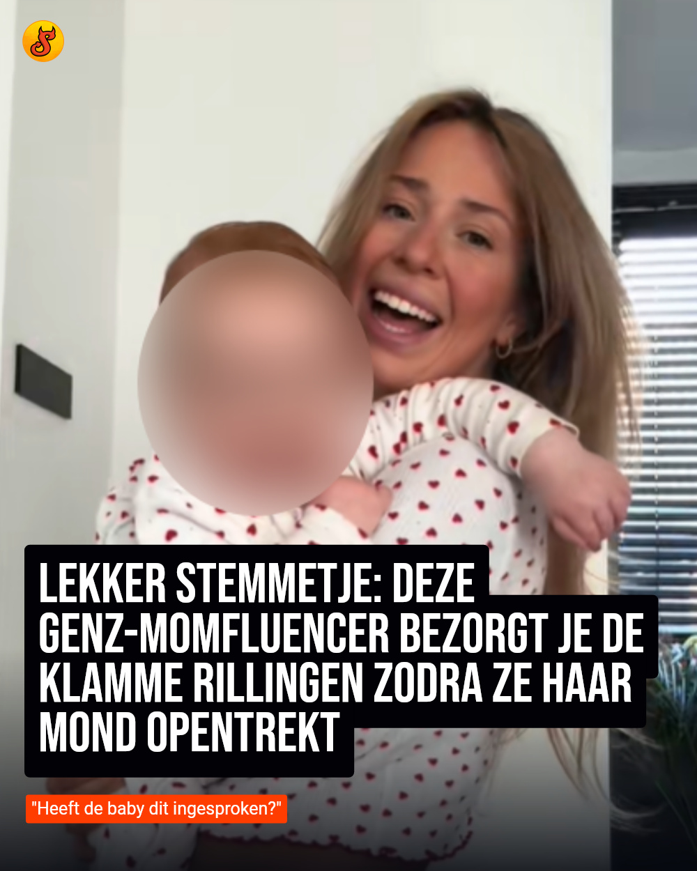 Lekker stemmetje: Deze GenZ-momfluencer bezorgt je de klamme rillingen zodra ze haar mond opentrekt