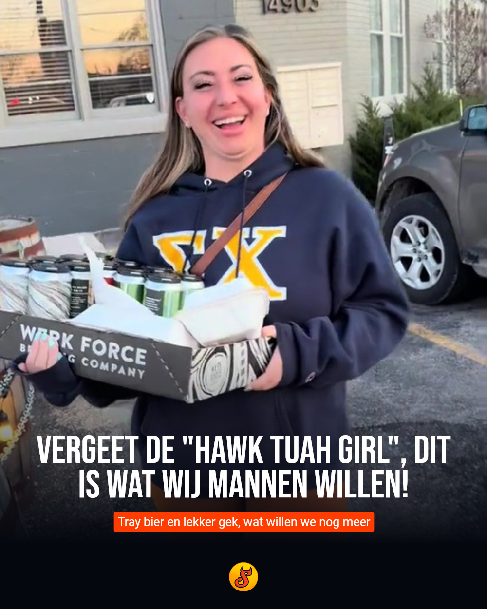 Vergeet de "Hawk Tuah Girl", dit is wat wij mannen willen!