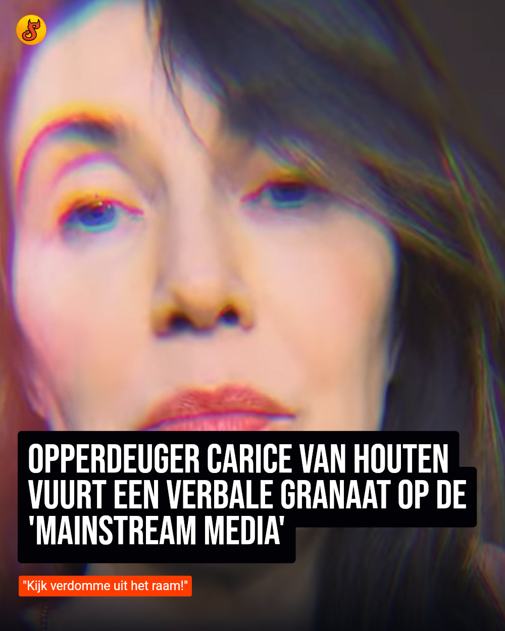 Opperdeuger Carice van Houten vuurt een verbale granaat op de 'mainstream media'