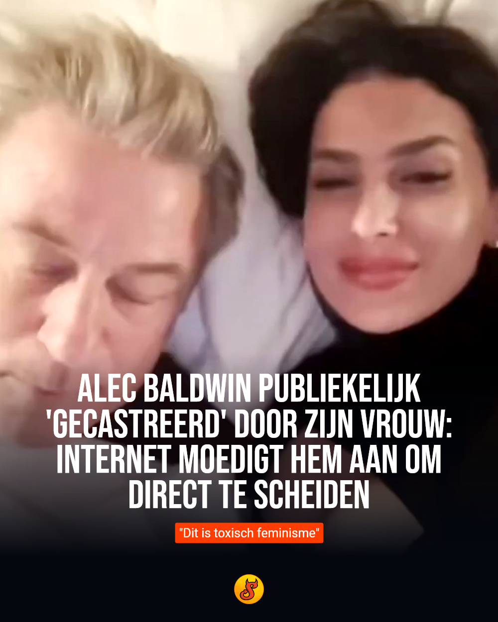 Alec Baldwin publiekelijk 'gecastreerd' door zijn vrouw: internet moedigt hem aan om direct te scheiden