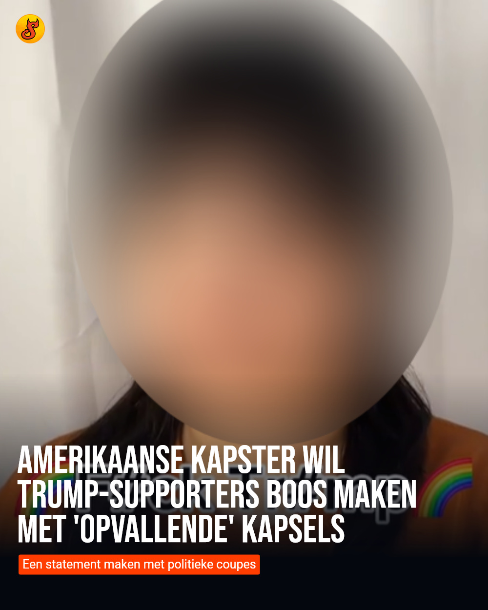 Amerikaanse kapster wil Trump-supporters boos maken met 'opvallende' kapsels
