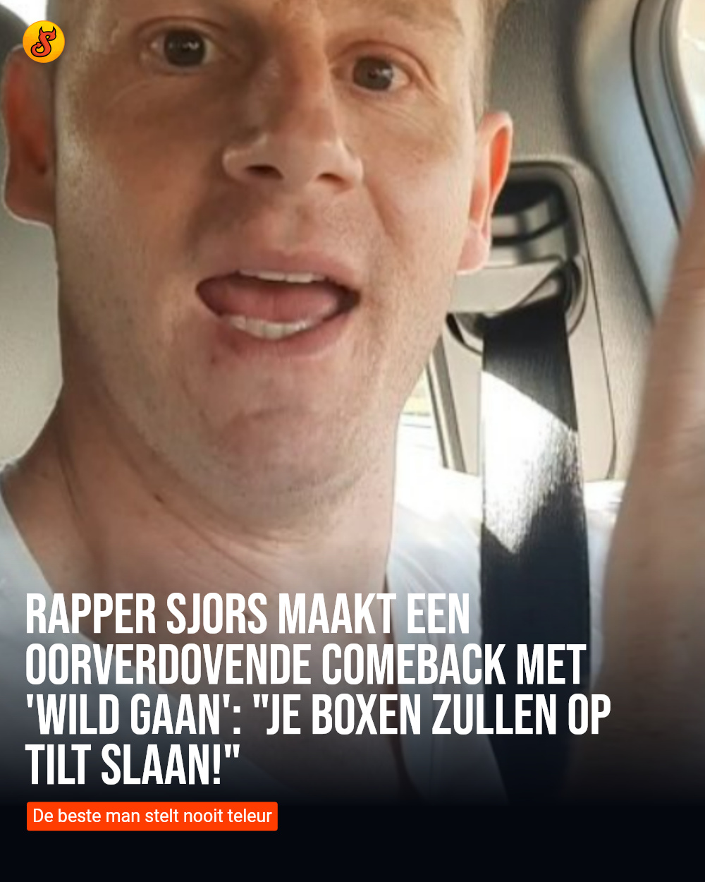 Rapper Sjors maakt een oorverdovende comeback met 'Wild Gaan': "Je boxen zullen op tilt slaan!"
