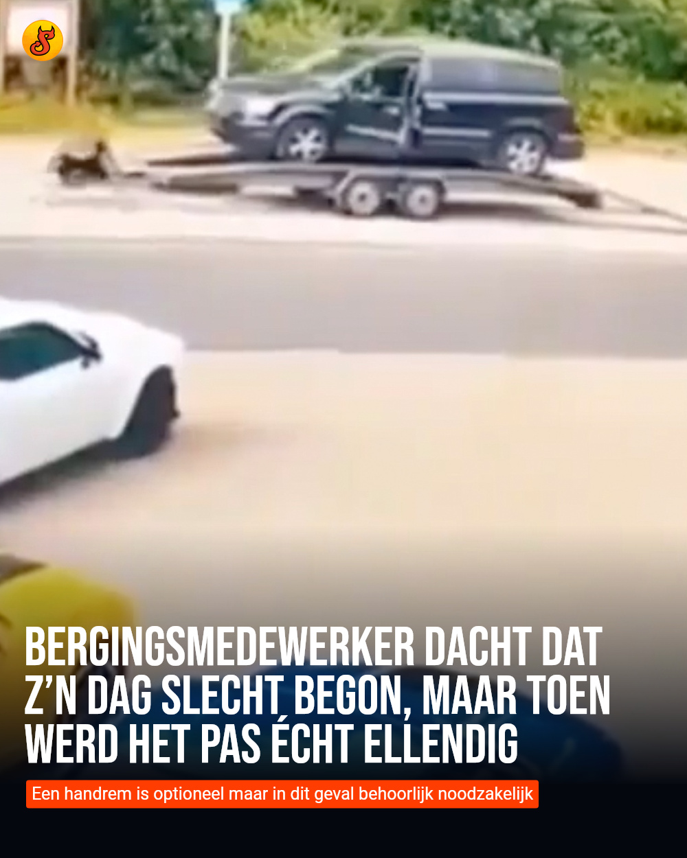 Bergingsmedewerker dacht dat z’n dag slecht begon, maar toen werd het pas écht ellendig
