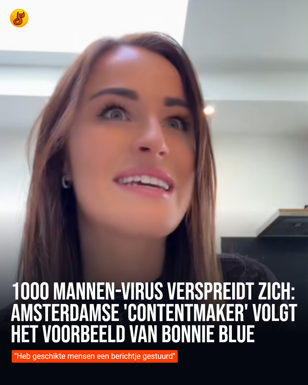 1000 mannen-virus verspreidt zich: Amsterdamse 'contentmaker' volgt het voorbeeld van Bonnie Blue