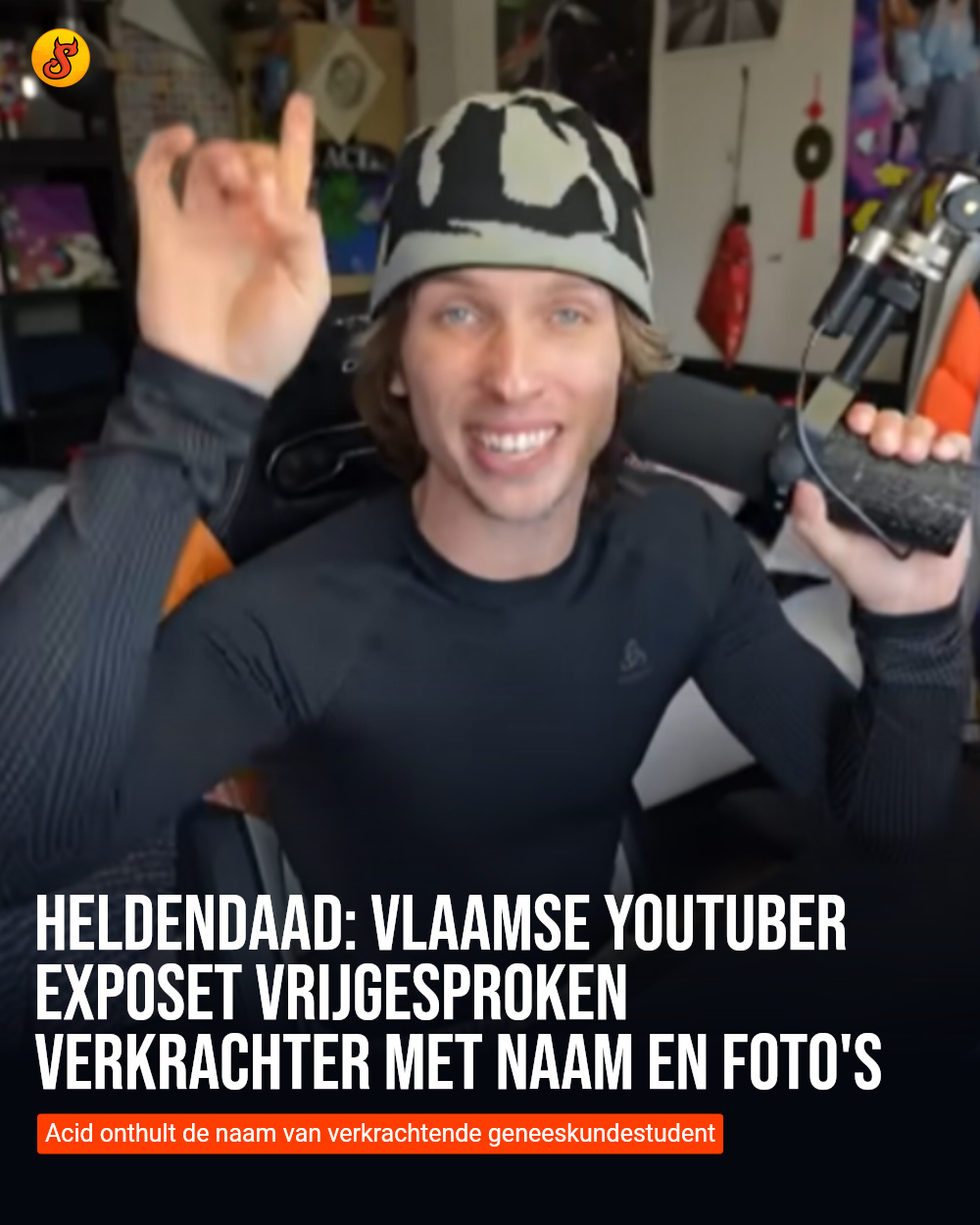 Heldendaad: Vlaamse YouTuber exposet vrijgesproken verkrachter met naam en foto's