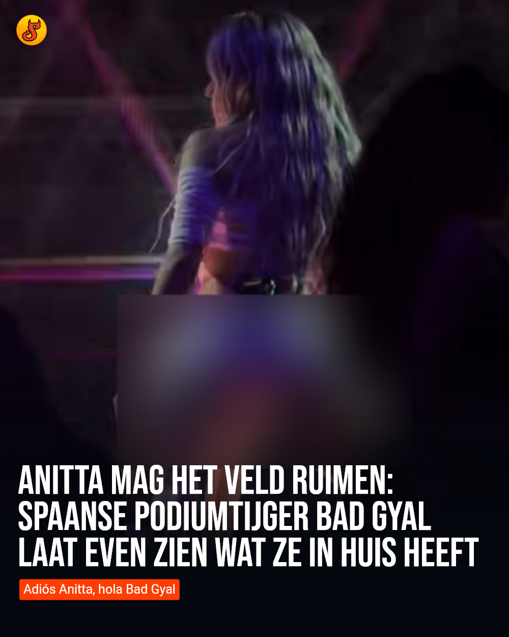 Anitta mag het veld ruimen: Spaanse podiumtijger Bad Gyal laat even zien wat ze in huis heeft