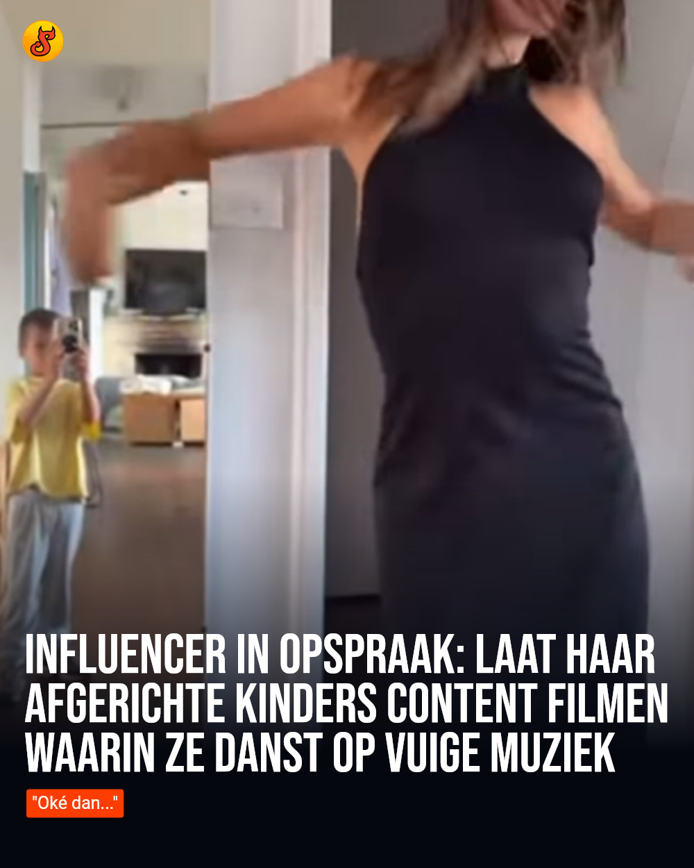 Influencer in opspraak: laat haar afgerichte kinders content filmen waarin ze danst op vuige muziek