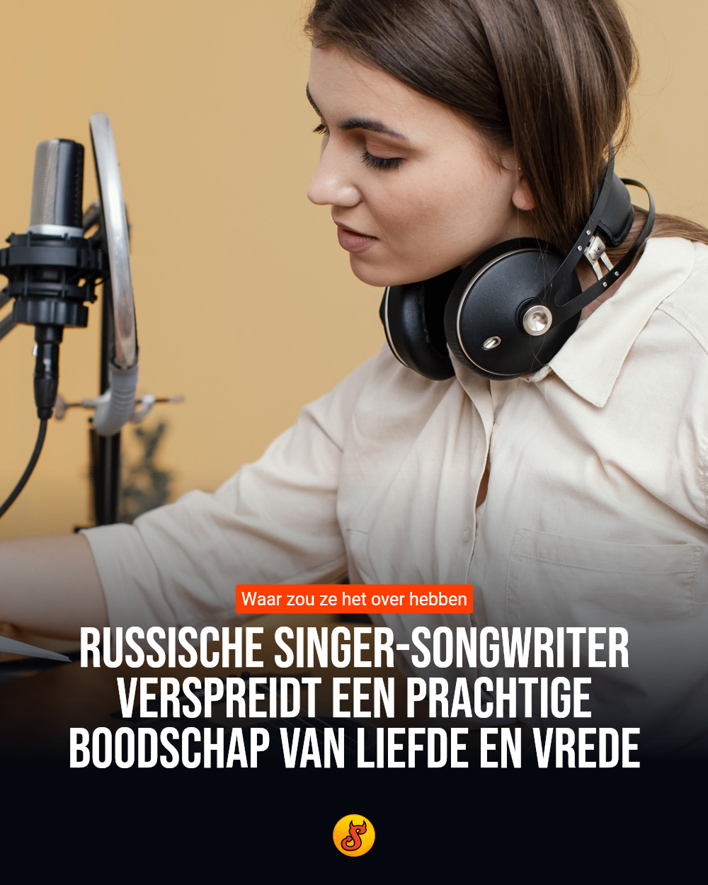 Russische singer-songwriter verspreidt een prachtige boodschap van liefde en vrede