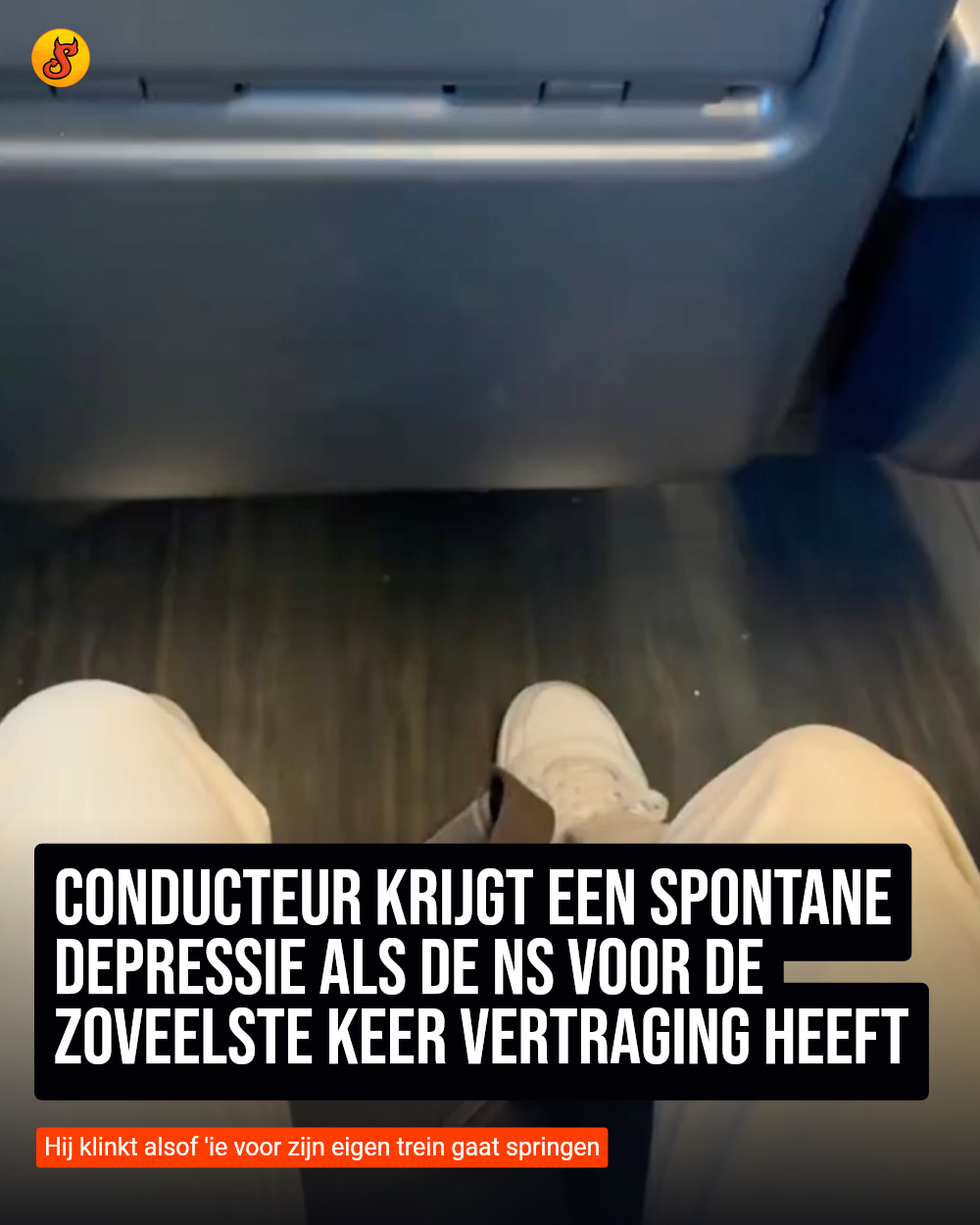 Conducteur krijgt een spontane depressie als de NS voor de zoveelste keer vertraging heeft