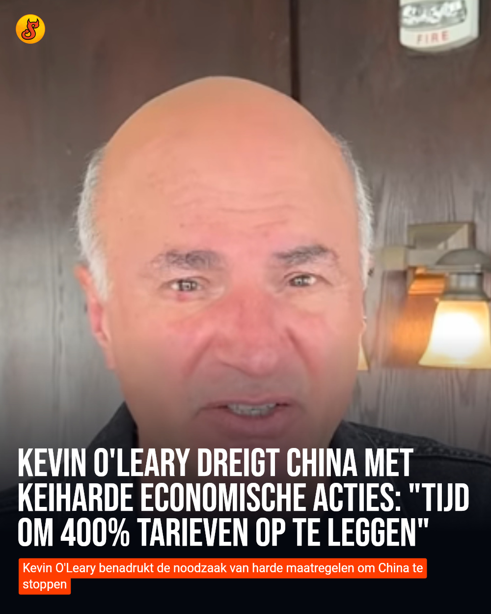 Kevin O'Leary dreigt China met keiharde economische acties: "Tijd om 400% tarieven op te leggen"