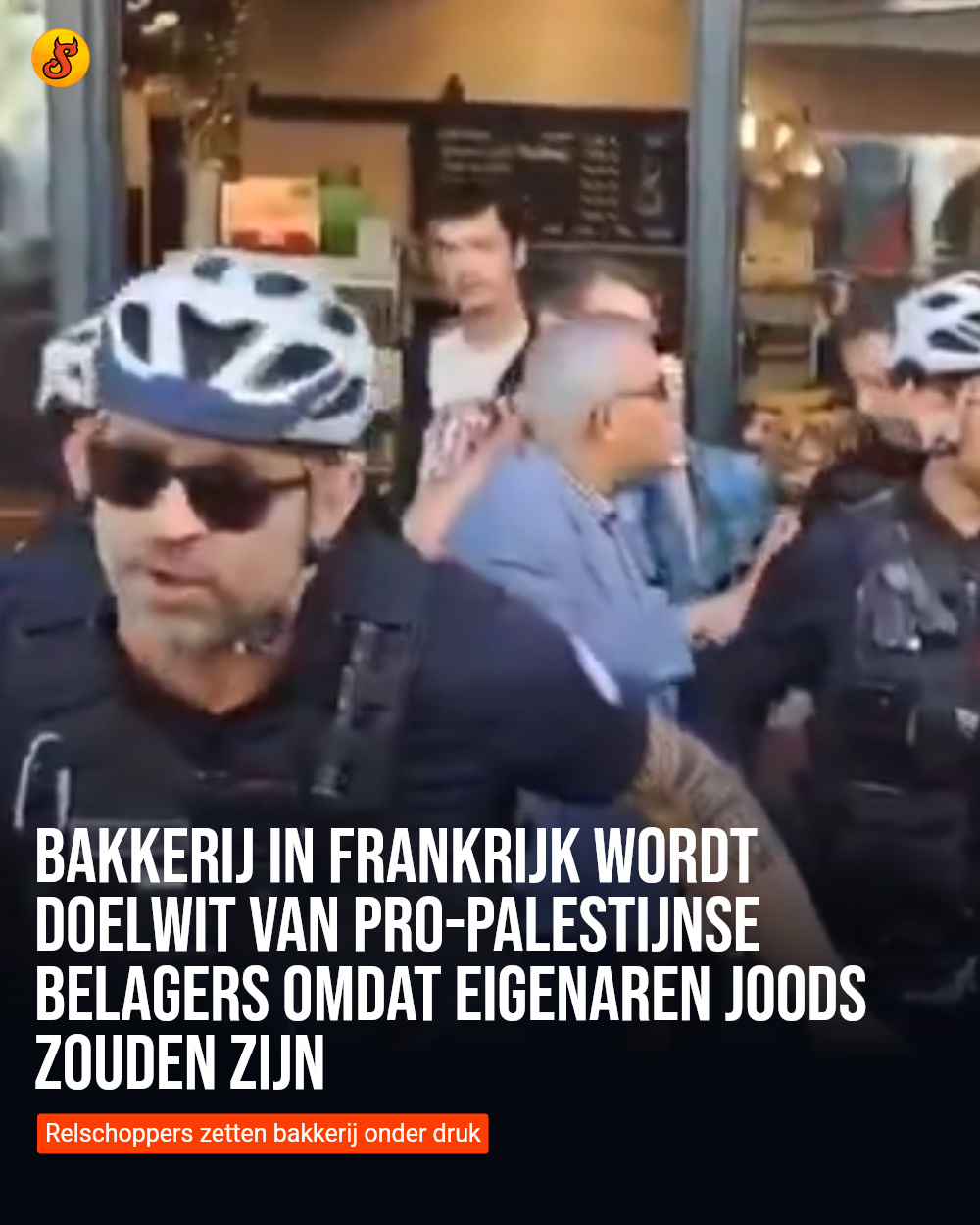 Bakkerij in Frankrijk wordt doelwit van pro-Palestijnse belagers omdat eigenaren Joods zouden zijn