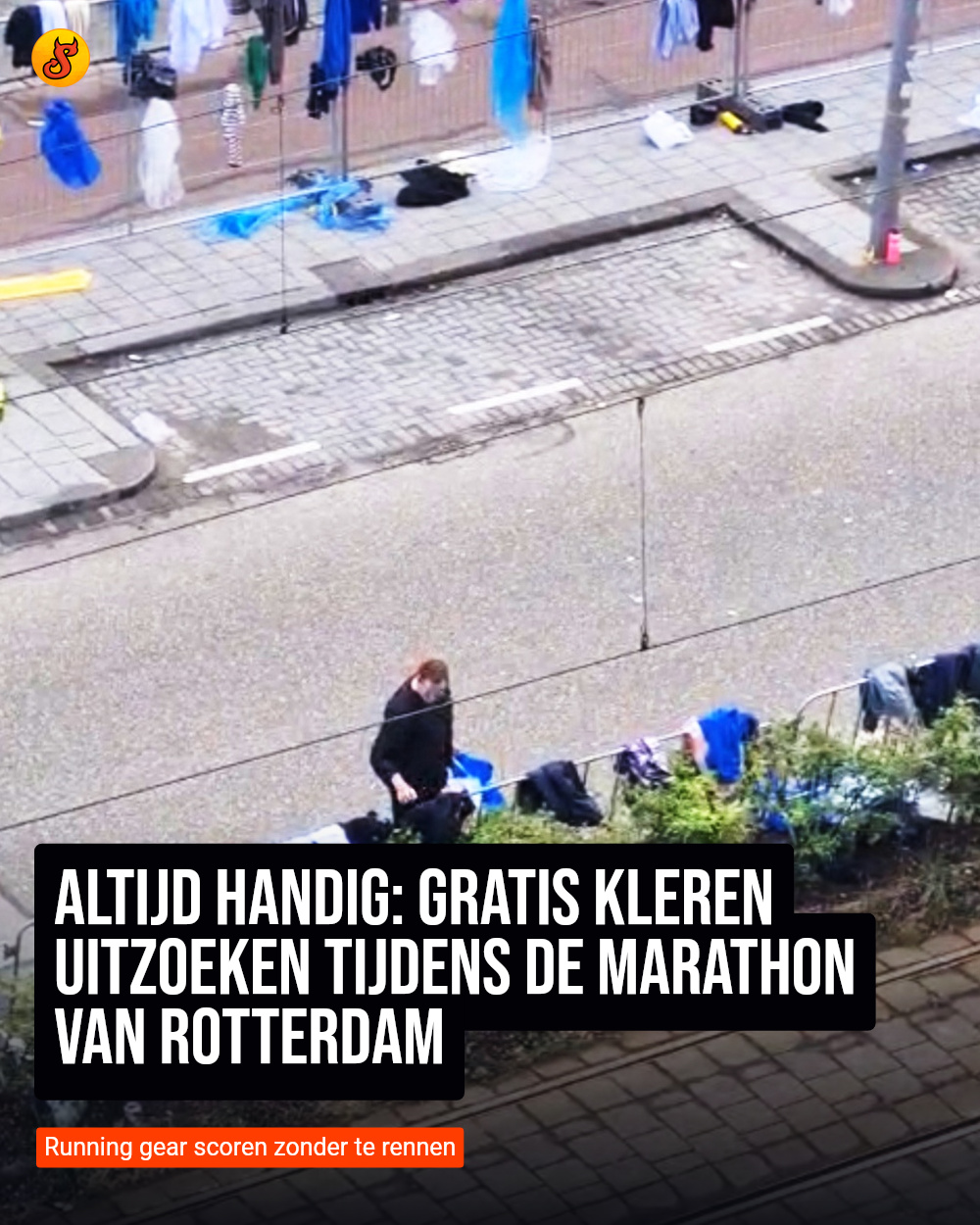 Altijd handig: Gratis kleren uitzoeken tijdens de marathon van Rotterdam