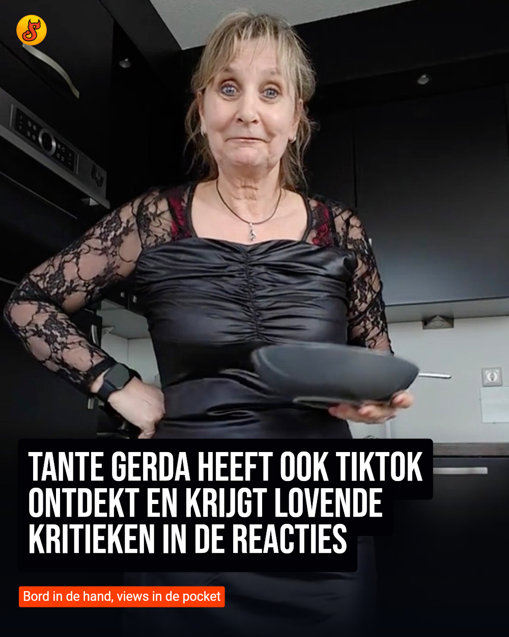 Tante Gerda heeft ook TikTok ontdekt en krijgt lovende kritieken in de reacties