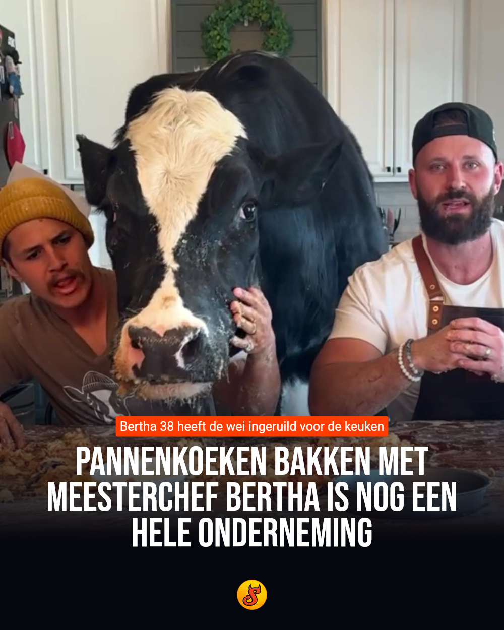 Pannenkoeken bakken met meesterchef Bertha is nog een hele onderneming