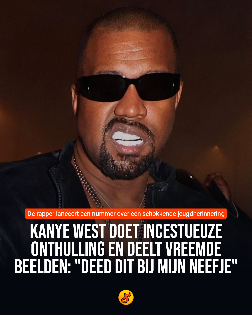 Kanye West doet incestueuze onthulling en deelt vreemde beelden: "Deed dit bij mijn neefje"