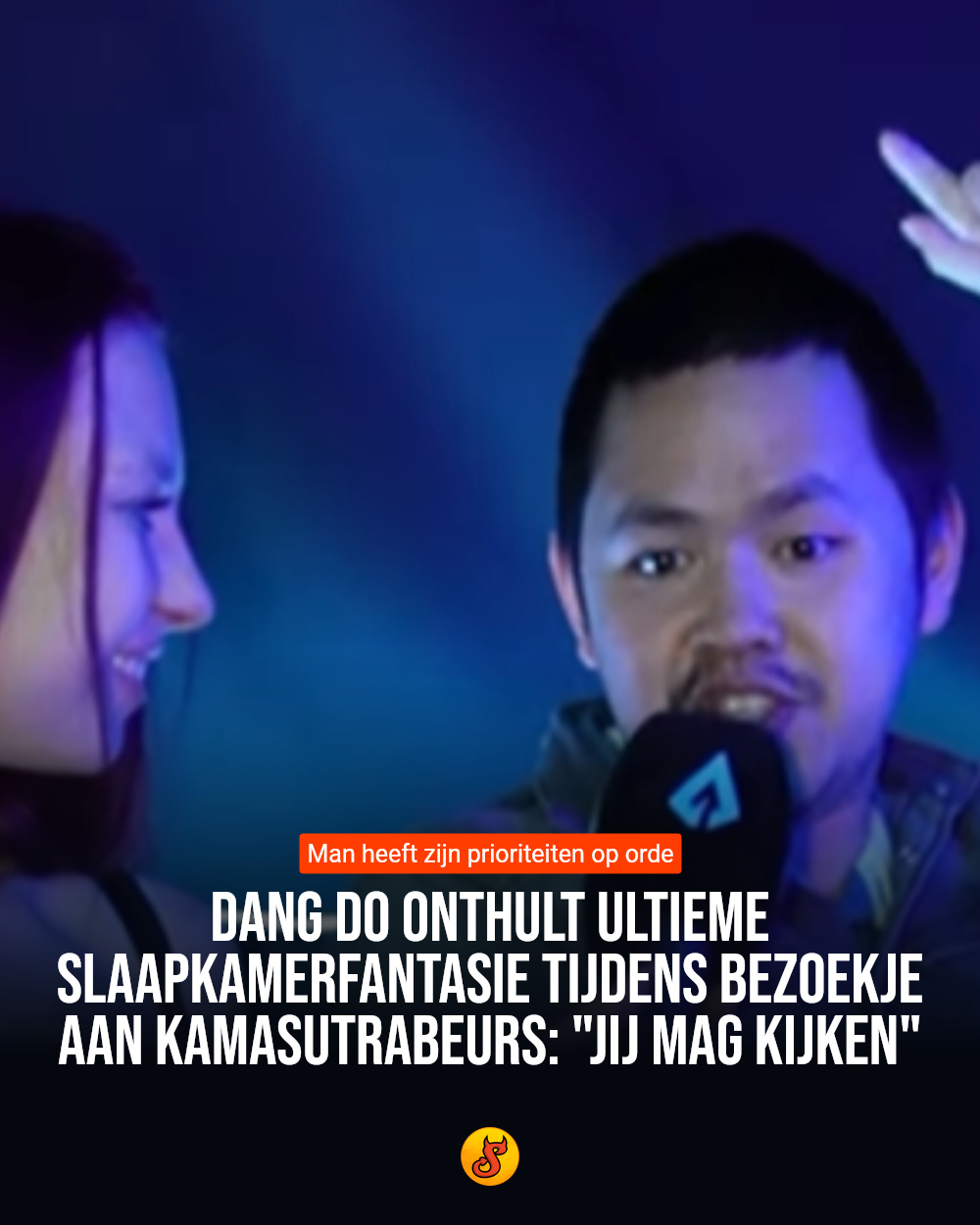 Dang Do onthult ultieme slaapkamerfantasie tijdens bezoekje aan Kamasutrabeurs: "Jij mag kijken"