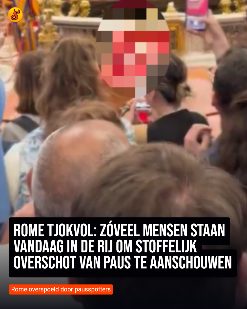Rome tjokvol: zóveel mensen staan vandaag in de rij om stoffelijk overschot van paus te aanschouwen