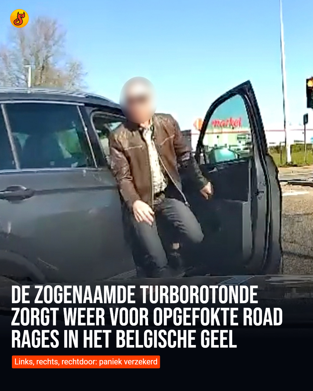 De zogenaamde turborotonde zorgt weer voor opgefokte road rages in het Belgische Geel
