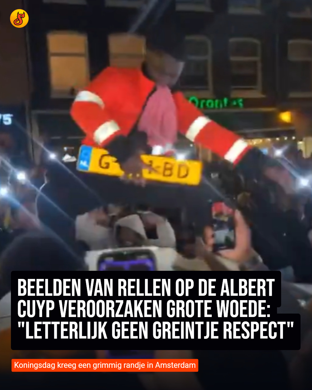 Beelden van rellen op de Albert Cuyp veroorzaken grote woede: "Letterlijk geen greintje respect"