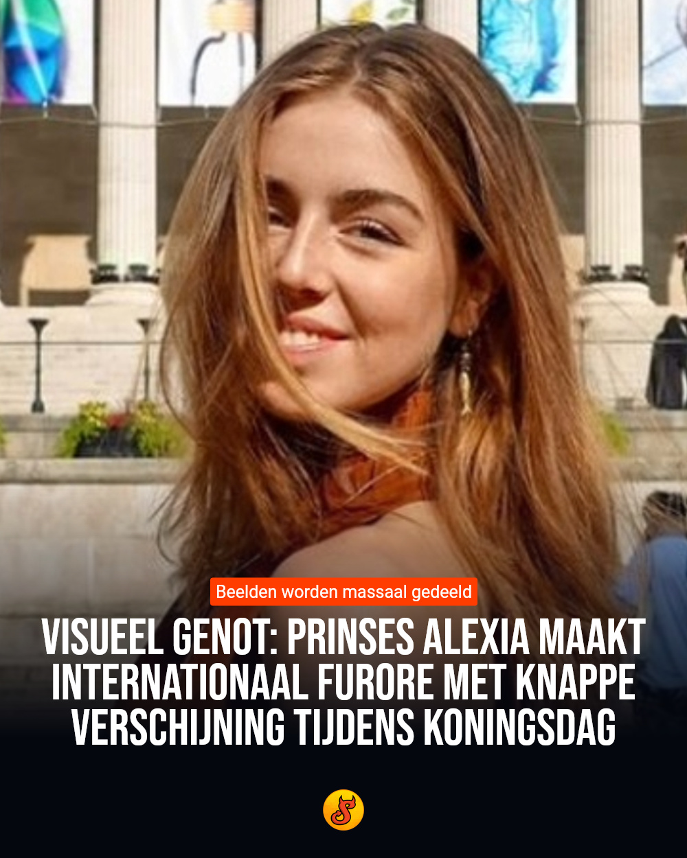 Visueel genot: Prinses Alexia maakt internationaal furore met knappe verschijning tijdens Koningsdag