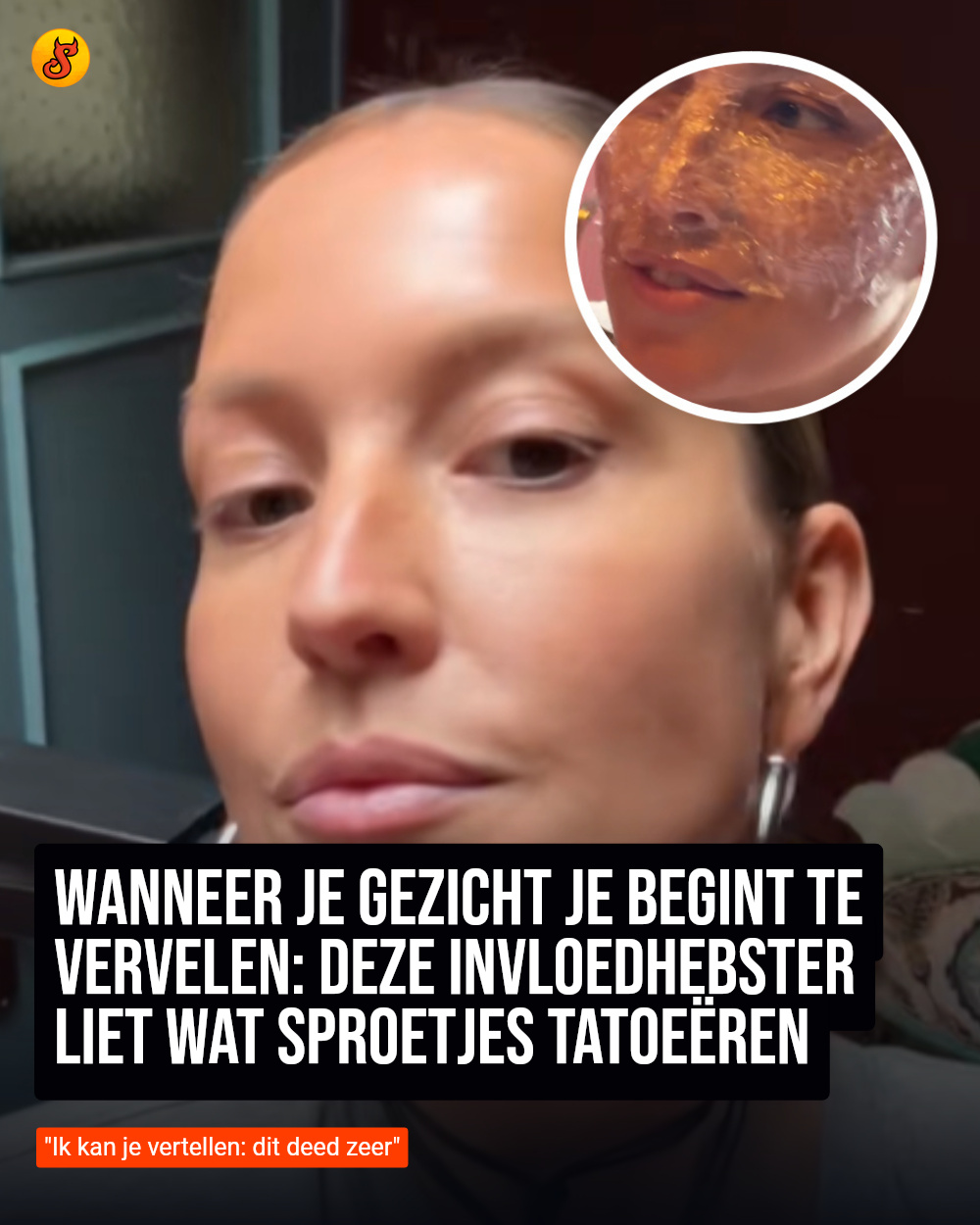 Wanneer je gezicht je begint te vervelen: deze invloedhebster liet wat sproetjes tatoeëren