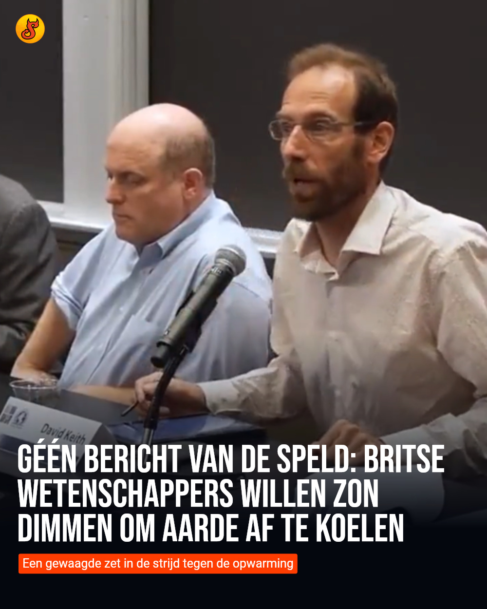 Géén bericht van De Speld: Britse wetenschappers willen zon dimmen om aarde af te koelen