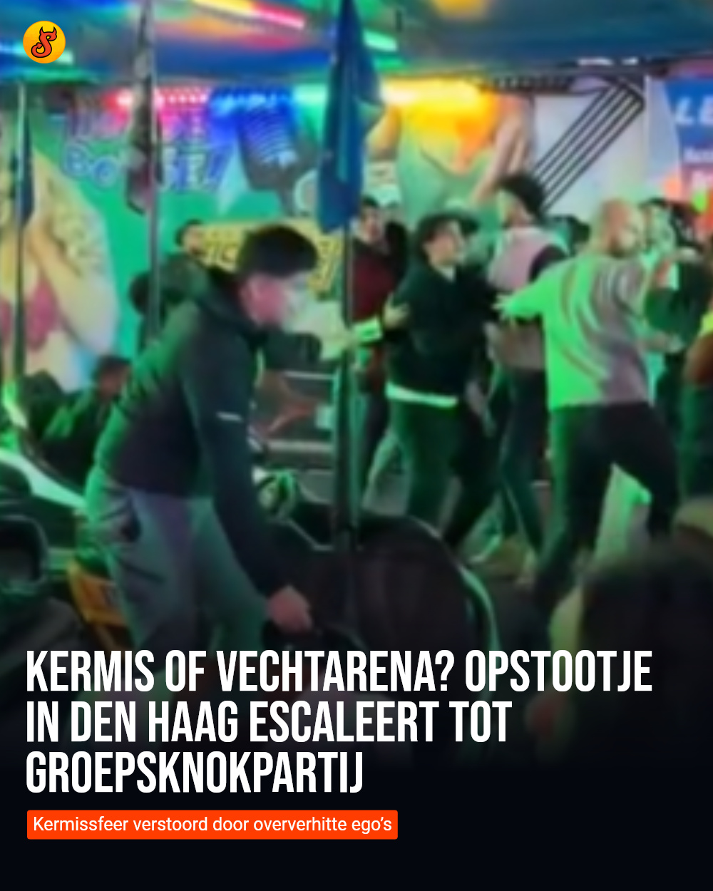 Kermis of vechtarena? Opstootje in Den Haag escaleert tot groepsknokpartij