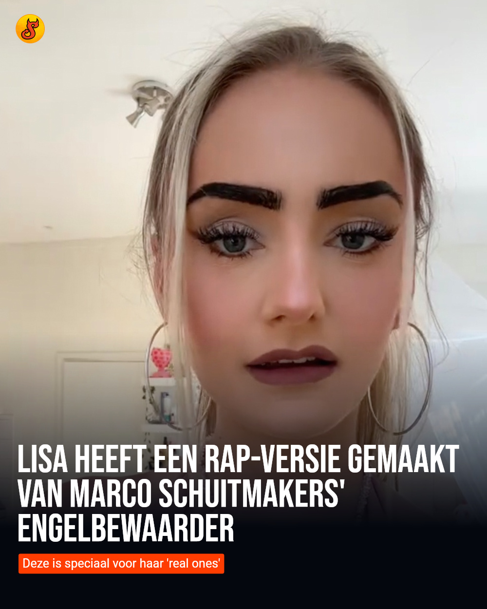 Lisa heeft een rap-versie gemaakt van Marco Schuitmakers' Engelbewaarder