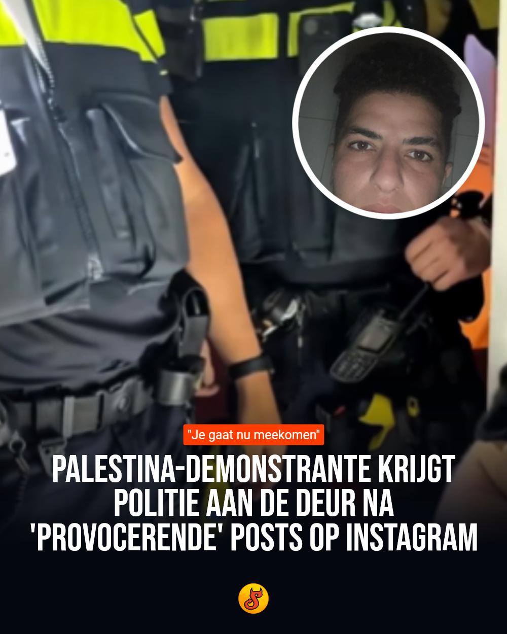 Palestina-demonstrante krijgt politie aan de deur na 'provocerende' posts op Instagram