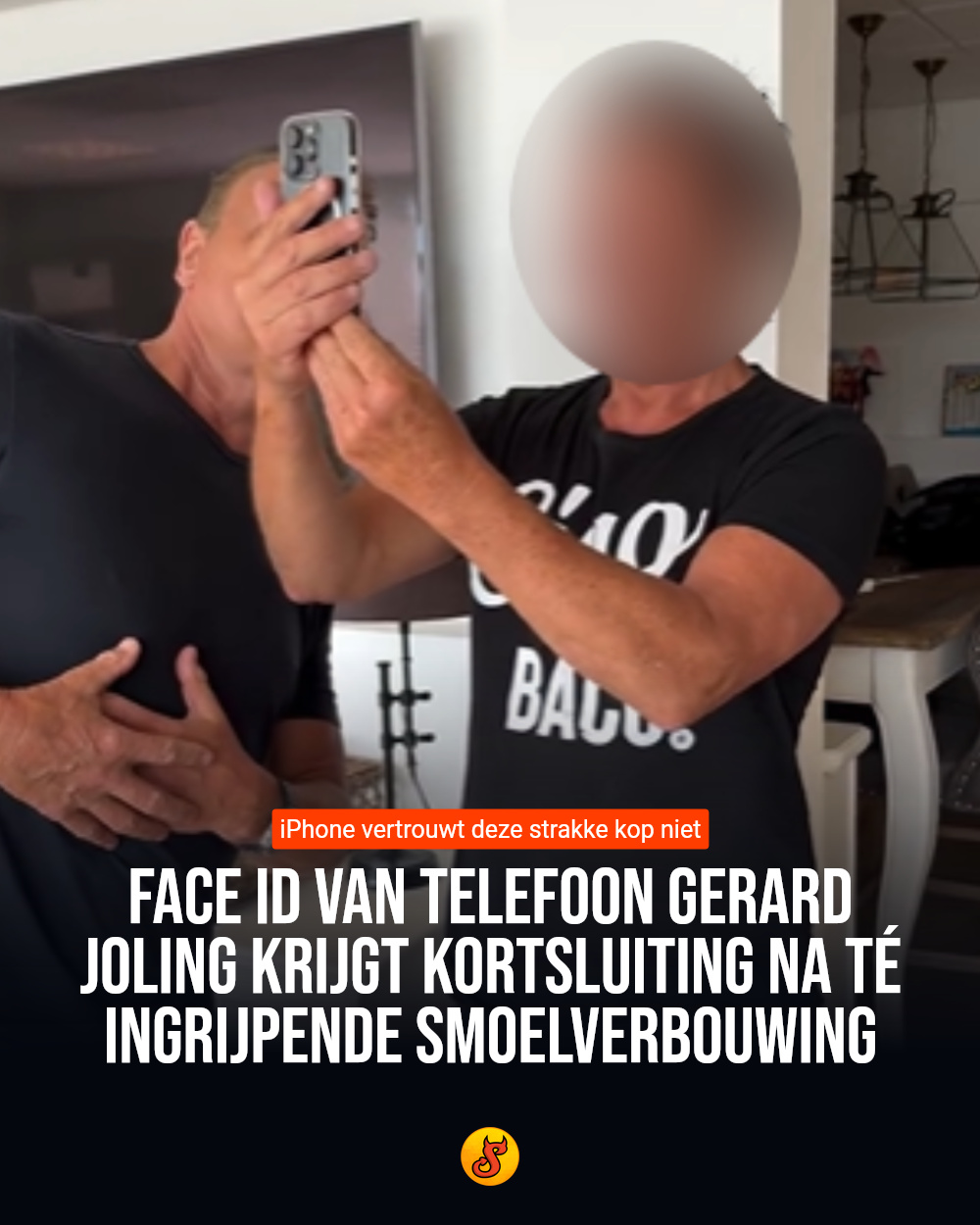 Face ID van telefoon Gerard Joling krijgt kortsluiting na té ingrijpende smoelverbouwing