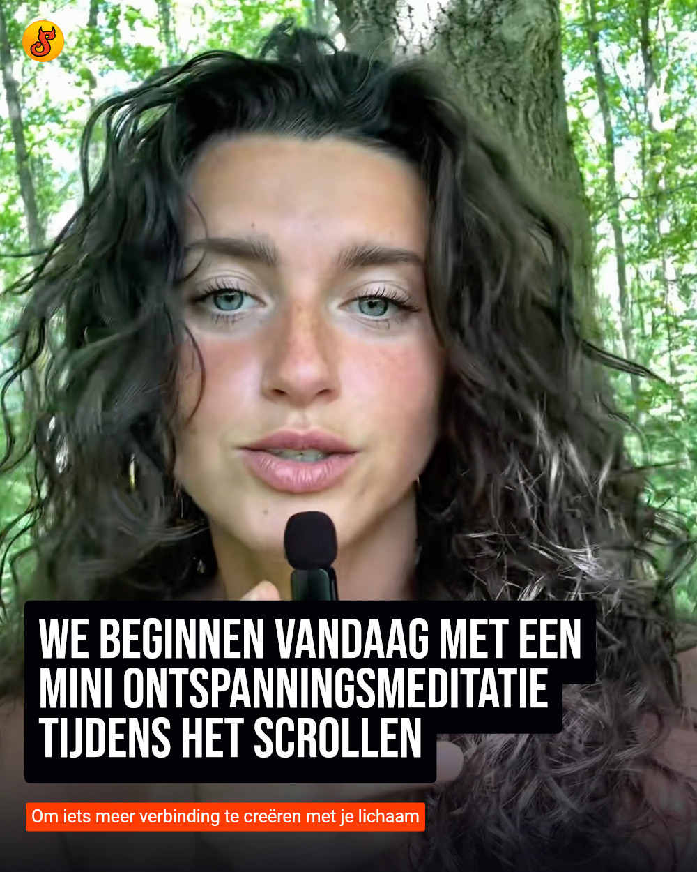 We beginnen vandaag met een mini ontspanningsmeditatie tijdens het scrollen