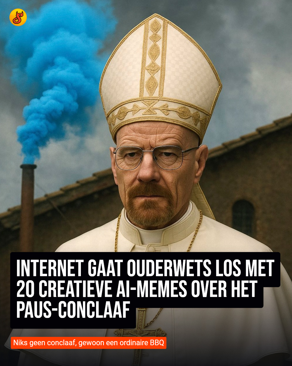 Internet gaat ouderwets los met 20 creatieve AI-memes over het paus-conclaaf