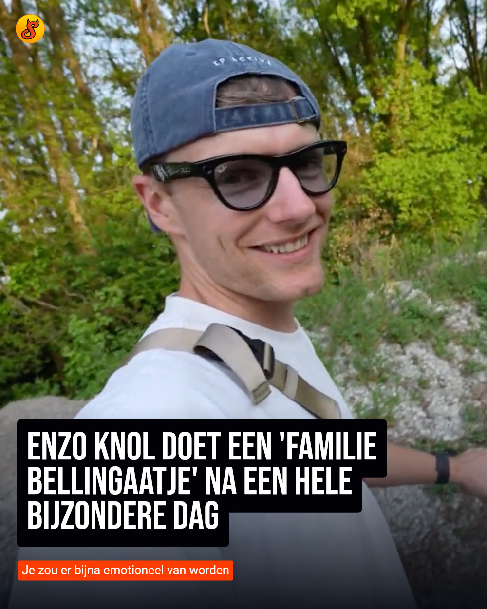 Enzo Knol doet een 'Familie Bellingaatje' na een hele bijzondere dag