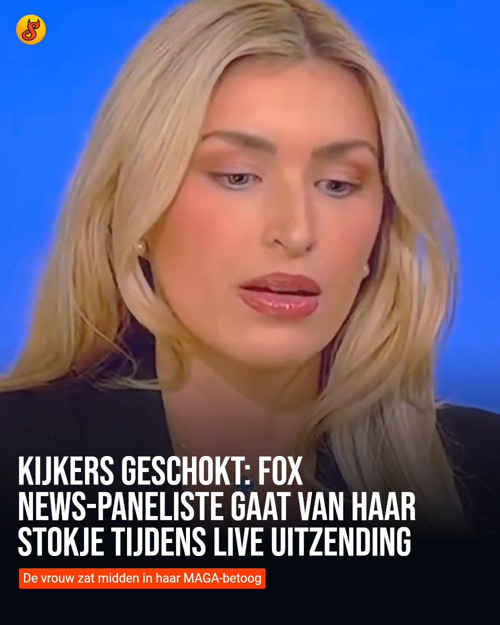 Kijkers geschokt: Fox News-paneliste gaat van haar stokje tijdens live uitzending