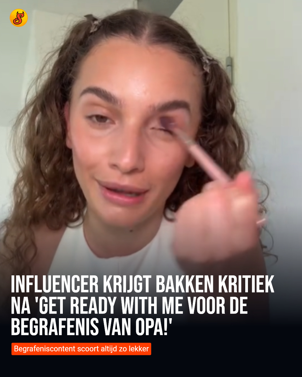 Influencer krijgt bakken kritiek na 'Get Ready With Me voor de begrafenis van opa!'