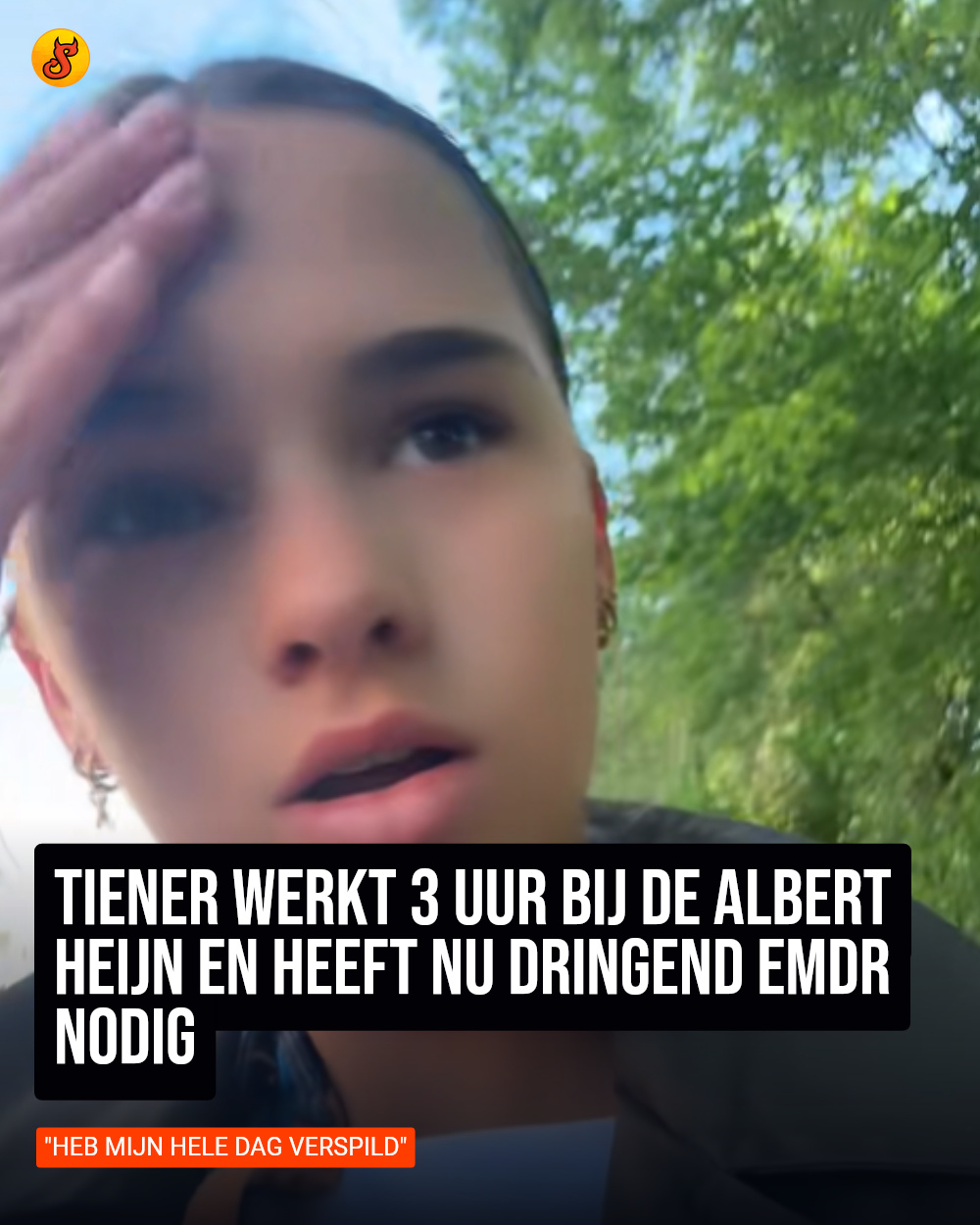Tiener werkt 3 uur bij de Albert Heijn en heeft nu dringend EMDR nodig